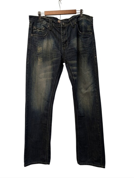 Antique Rivet Other - Antique Rivet Mens 38x34 Straight Leg Jeans Distressed Y2K Skater Grunge